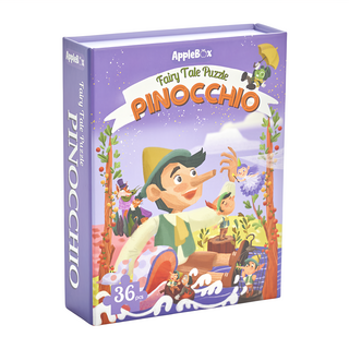 AppleBox 童話故事拼圖 益智玩具, 木偶奇遇記 多色, 36片, 1盒