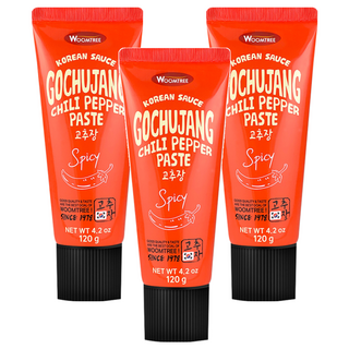 WOOM CHEF 韓式辣椒醬, 辣味, 120g, 3條