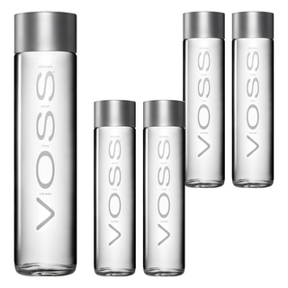 VOSS 芙絲 挪威天然氣泡礦泉水 玻璃瓶裝 800ml, 375ml, 5瓶