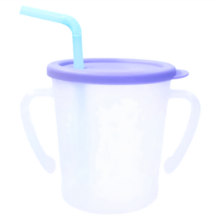 AGAFURA Magic吸管杯 BPA FREE, 紫羅蘭紫, 300ml, 1個