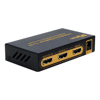 DigiSun 得揚 4K HDMI 2.0 一進二出影音分配器 UH812, 支援HDR、EDID、Down Scaler, 1個