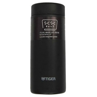 TIGER 虎牌 MMZ-W035 不鏽鋼保溫保冷杯, 輕量, 350ml/500ml/600ml, 曜岩黑色, 1個