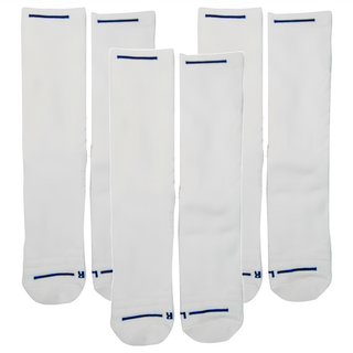 MICHAEL FITNESS 麥克健身 籃球襪 Set 3雙，聚酯纖維/棉絲，白色, 150 x 150 x 100, 白藍色