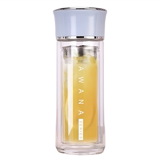 AWANA 濾網雙層玻璃杯 GL-170 6 x 6 x 16cm 300g, 顏色隨機, 170ml, 1個