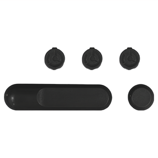 磁吸理線器 黑色 底座*2+圈扣*3, 3組