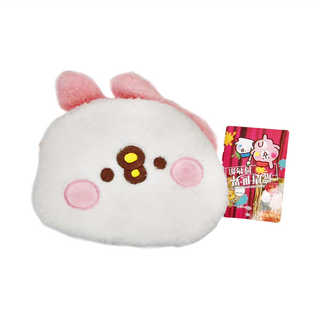 YENDAR 研達 荒唐世界博物館 收納包 18 x 17.5cm, 白色 + 粉紅色