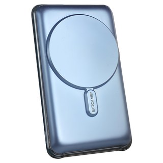 iBRIDGE 磁吸式超輕薄帶線行動電源 10000mAh 原廠保固, IBM002, 星空藍