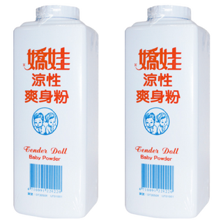 嬌娃 涼性爽身粉 保持身體乾爽, 300g, 2瓶