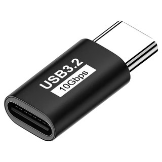 Neon 台灣霓虹 Type-C公轉Type-C母轉接頭, 黑色, 1個