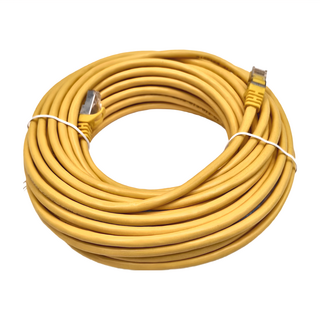 POLYWELL 寶利威爾 CAT6A 高速網路線 10Gbps RJ45 福祿克認證 PW15-W58-J150, 15m, 黃色, 1條