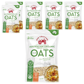 RED TRACTOR 紅色拖拉機 有機原粒大燕麥片 1kg 6包