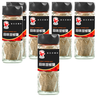 飛馬 蒜味胡椒鹽 濃郁蒜香, 60g, 6瓶
