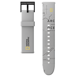 NATIONAL GEOGRAPHIC 國家地理 Smart 手錶錶帶, 灰色, 1條