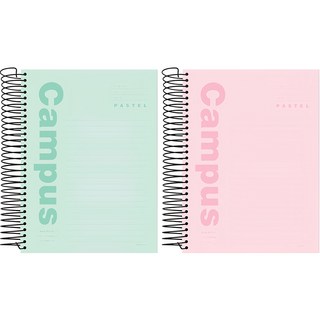 Pinkfoot 粉彩校園加厚筆記本 2入組, 粉色+薄荷綠, 1組