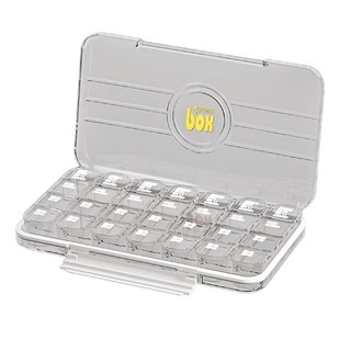 理享家 7日28格藥盒 珍珠白 方便攜帶, 1盒