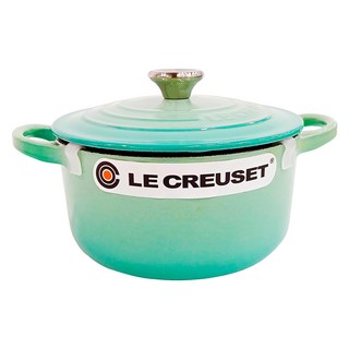 LE CREUSET 圓鐵鍋 鋼頭 16cm, 薄荷綠, 1個