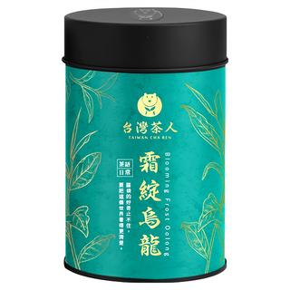 台灣茶人 TAIWAN CHA REN 茶語日常 霜綻烏龍, 輕焙發酵翠玉烏龍, 喉韻滑順的茉莉、玉蘭花香, 75g, 1罐