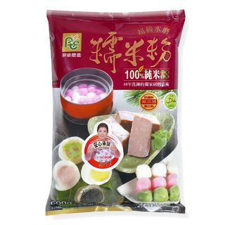 屏東農產 糯米粉 600g/包, 超級水磨, 無添加, 台灣在地糯米, 1包