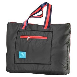 MI MI LEO 台灣製輕便防潑水旅行拉桿收納袋, 黑色, 1個