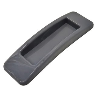 E.dot 黏貼式長型門窗櫥櫃輔助把手/門把 10.2x3cm PP材質 灰色, 2個