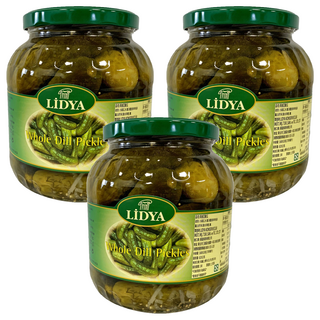 LIDYA 蒔蘿醋漬酸瓜, 1600公克, 1.7L, 3罐