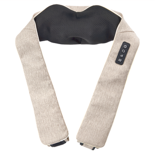 FUJI 按摩椅 無線肩頸揉捏按摩器 FG-510, 額定電壓12V，額定功率24W，定時15分鐘, 褐色