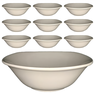 TATUNG 大同磁器 四邊深碗 (17*17*H6.1CM), 米色, 10個