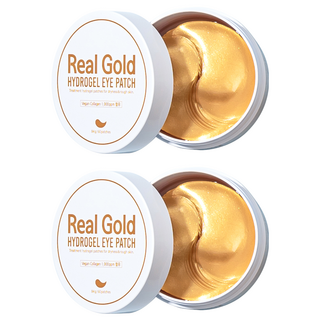 Prreti Real Gold 水潤凝膠眼膜 深層保濕 提亮眼周肌膚 60片, 2罐