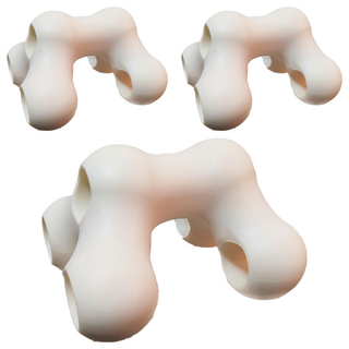 MICHAEL FITNESS 麥克健身 頸椎按摩枕 白色 牽引按摩, 128 x 115 x 84mm, 3個