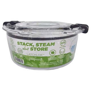 prepara 沛樂生活 Latchlok系列 保鮮盒 圓形, Tritan材質, 耐熱, 可微波, 1個
