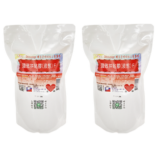 台灣敏愛 強笑拼貼膠水 液態 F Decoupage 蝶古巴特拼貼工藝專用, 1kg, 2包