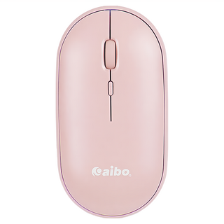 aibo 藍牙/2.4G雙模式充電靜音無線滑鼠 浪漫粉, LY-ENMSRWB-P