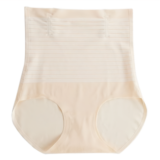 超薄高腰收腹提臀褲, L, 膚色