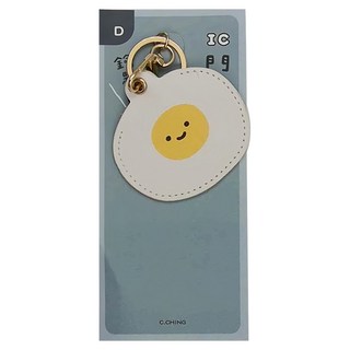 CCHING 青青文具 小呸角門禁卡套鑰匙圈 保護/收納磁扣 輕巧好攜帶, 71 x 69 x 3mm, 荷包君