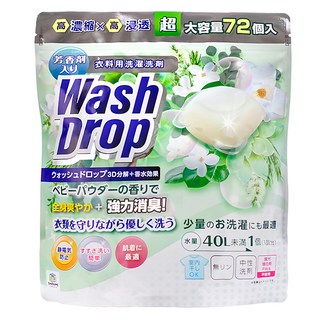 DoDoME 爽身粉超濃縮3D洗衣球, 72顆, 1袋