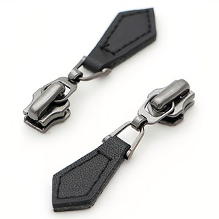 HAPPY BEARS 皮革5號洋裝拉鍊頭, 黑鎳+黑, 4件