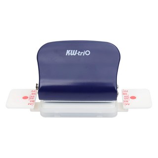 KW-triO 堡勝企業 099H9 迷你六孔活頁本打孔機, 適用A4/A5/B5/26孔/20孔多種尺寸, 配有安全卡榫，便捷收納，使用更安心, 牛仔藍色, 6孔, 1個