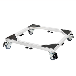 KH 凱瑄 不鏽鋼可伸縮底座 滾輪款, 大小可調, 自帶防滑墊, 1組