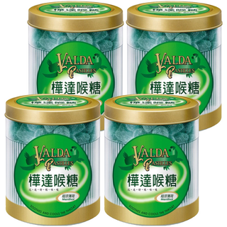 VALDA 樺達 軟喉糖 超涼薄荷口味, 160g, 4罐
