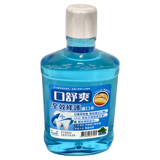 SHITEH 西德 口舒爽 全效修護漱口水, 無酒精配方, 含甘草萃取, 600ml, 1瓶