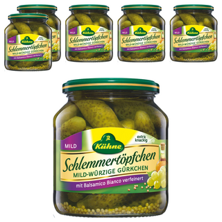 Kuhne 冠利 葡萄醋酸黃瓜, 580ml 530g, 6罐