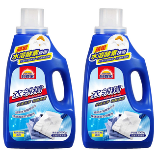 妙管家 衣領精, 淡雅花果清香, 瓦解頑固髒污不褪色, 2kg, 2瓶