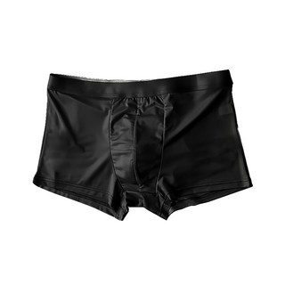 石墨烯冰絲涼感平口內褲 2XL (腰圍74cm) 黑色 65~80kg 2件組