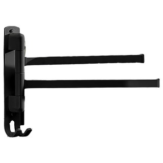 妃妃嚴選 旋轉毛巾架 雙桿, 31.5 x 21.7 x 2cm, 黑色, 1個