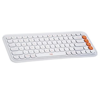 logitech 羅技 POP ICON KEYS 無線鍵盤 原廠保固, White, YR0101, 製造軸, 1個
