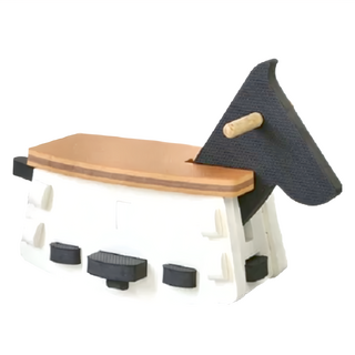 TWO BOO 二寶地墊 搖寶馬 多功能地墊 適用年齡：0歲以上, 地墊60 x 60 x 3cm + 組裝樂扣馬 64 x 27 x 40cm, 奧利歐王子 黑色 + 白色, 1盒