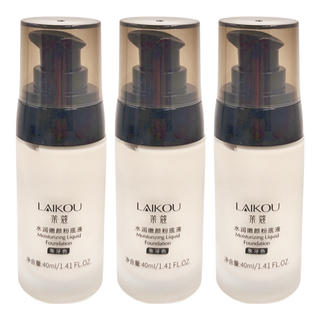 LAIKOU萊蔻 煥彩修顏粉底液 40ml, 01象牙色, 3個