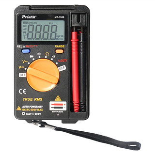 Pro'sKit 寶工 口袋型真有效值自動電錶 MT-1506, 1個