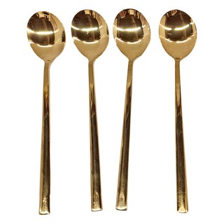 韓式湯匙 Set, 金色, 1組
