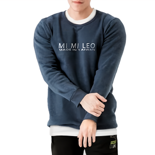 MI MI LEO 台製保暖刷毛居家LOGO休閒服